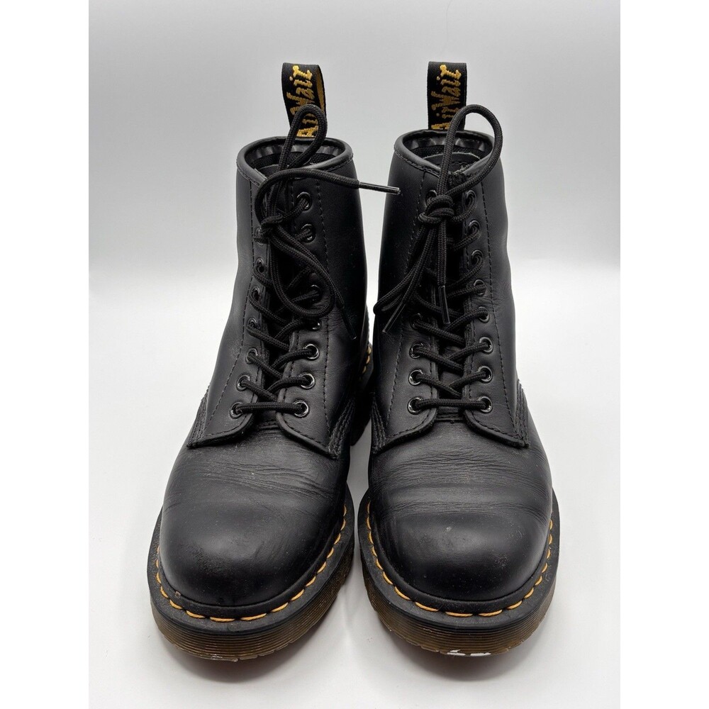 Dr Martens 1460 Slip Resistant Black Leather Work Boots Mens 8 Womens 9 EU 41